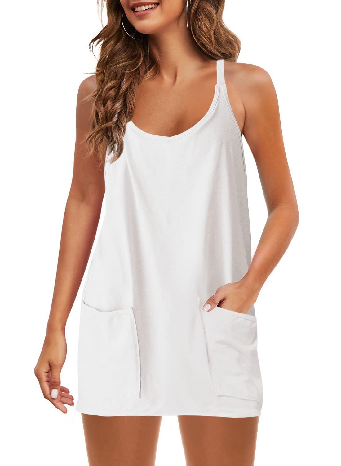 Sleeveless Sports Pocket Dress