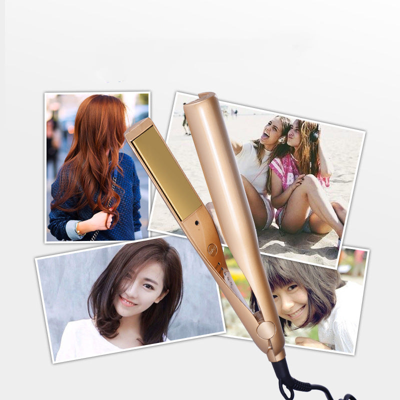 LuxeGlow™ 2-in-1 Straight & Curl Hair Styler