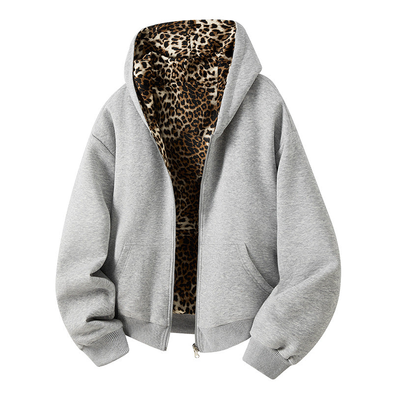 WildEdge Reversible Leopard Hoodie