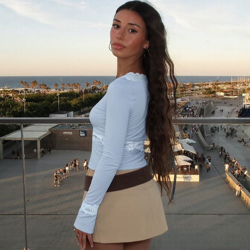 SkyLace™ Two-Piece Illusion Long Sleeve Top