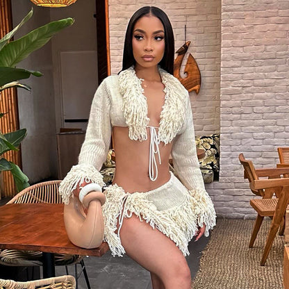 Frost Fringe Lounge Set