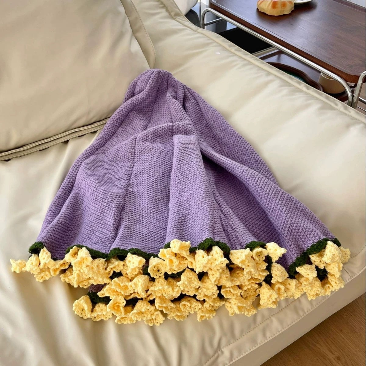 Roselynn™ Couverture en bouquet de roses fait main