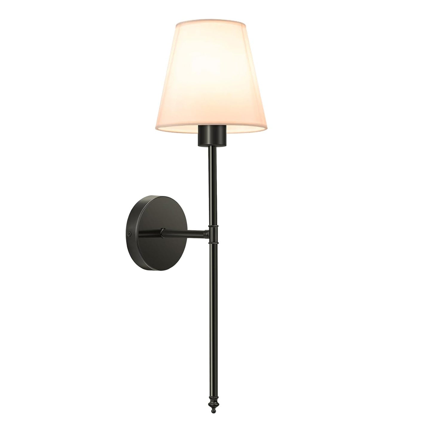 Lampe murale en cuivre avec couverture en tissu national