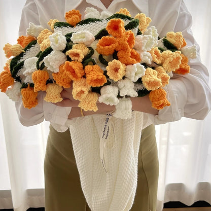 Roselynn™ Couverture en bouquet de roses fait main