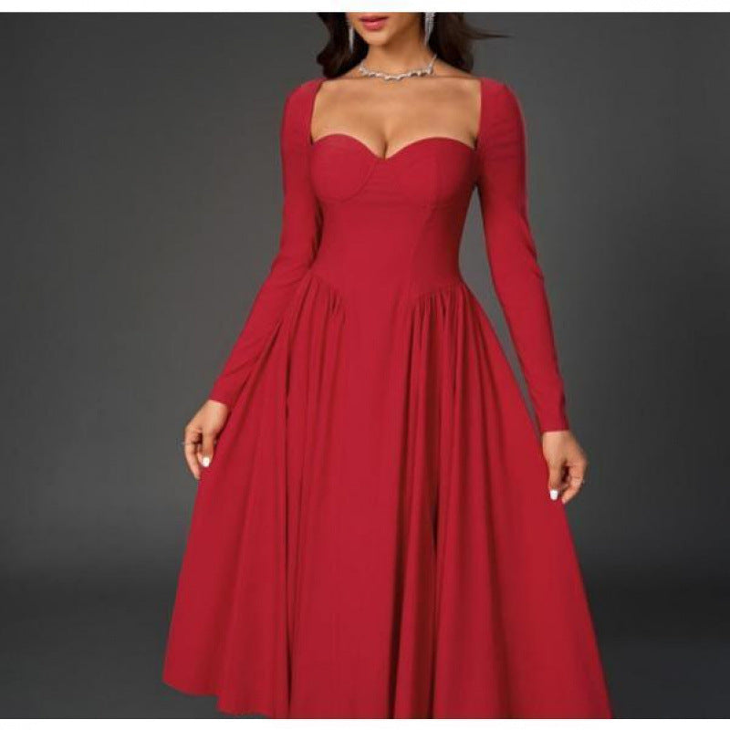Heavenly Grace Pleated Midi Dress