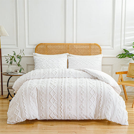 LuxeHaven Tufted Quilt Boho Set