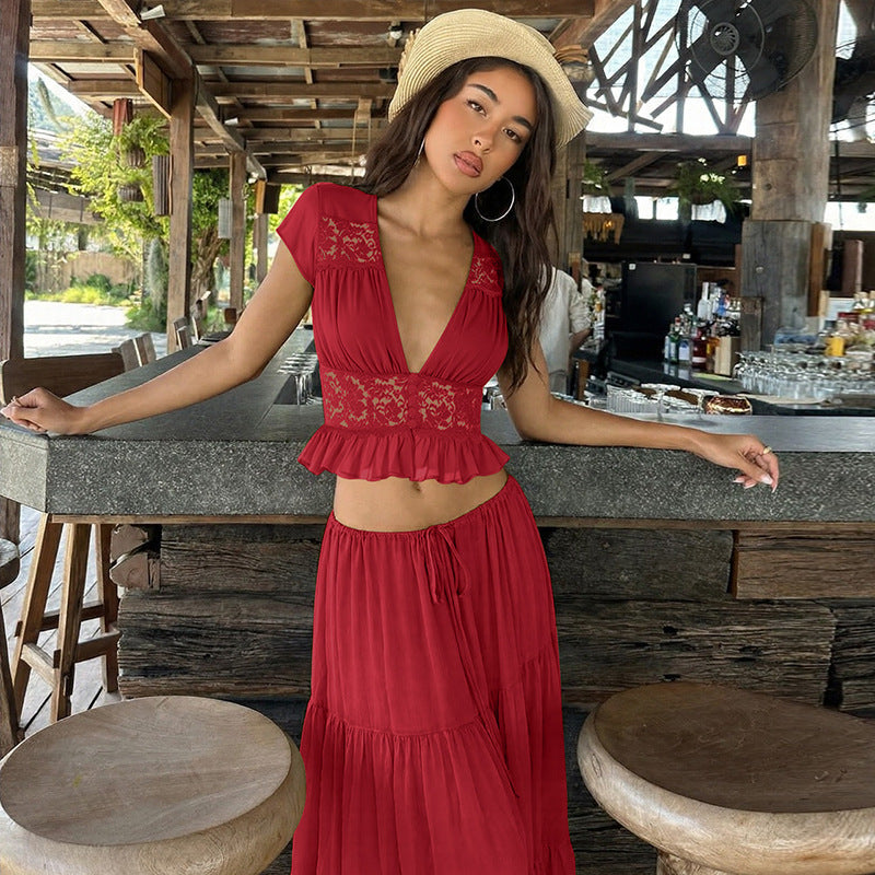 Ensemble robe longue Scarlet Reverie