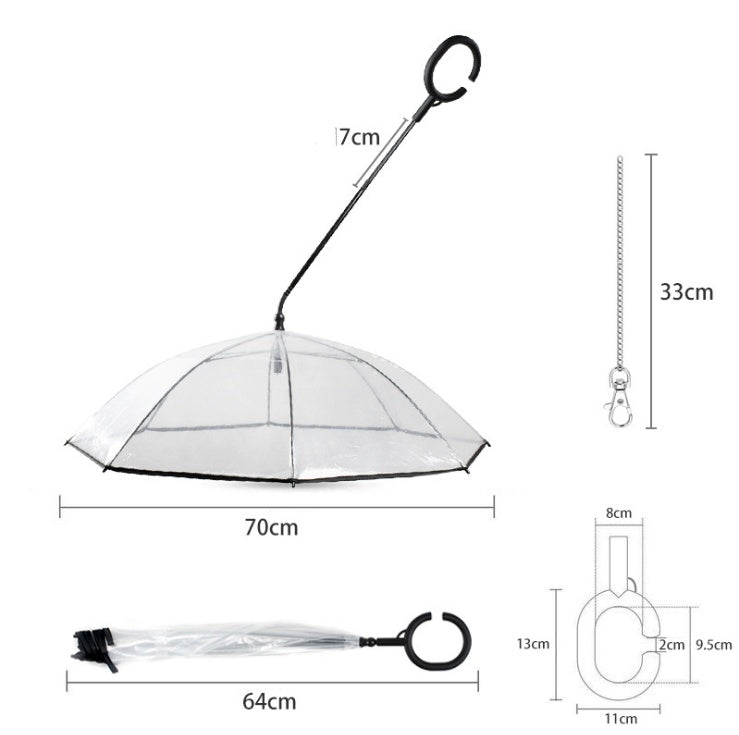 PawShield™ Parapluie transparent ajustable pour animaux