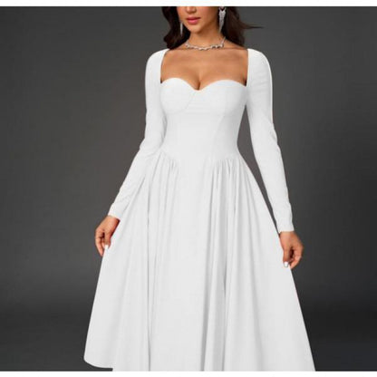 Heavenly Grace Pleated Midi Dress