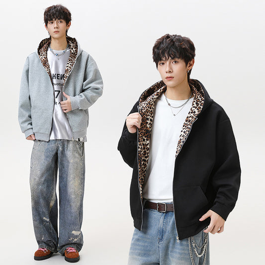 WildEdge Reversible Leopard Hoodie