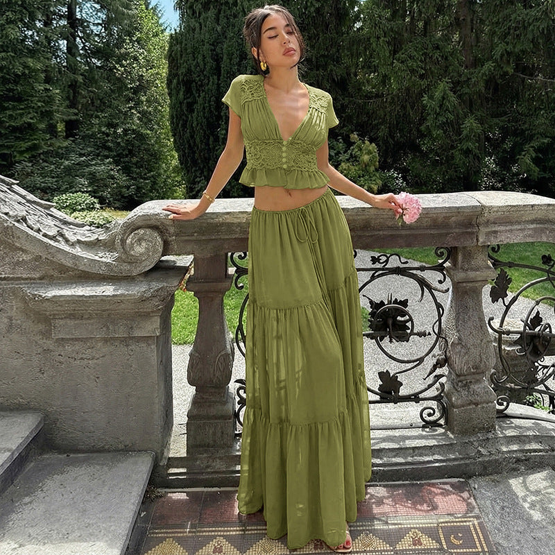 Ensemble robe longue Scarlet Reverie