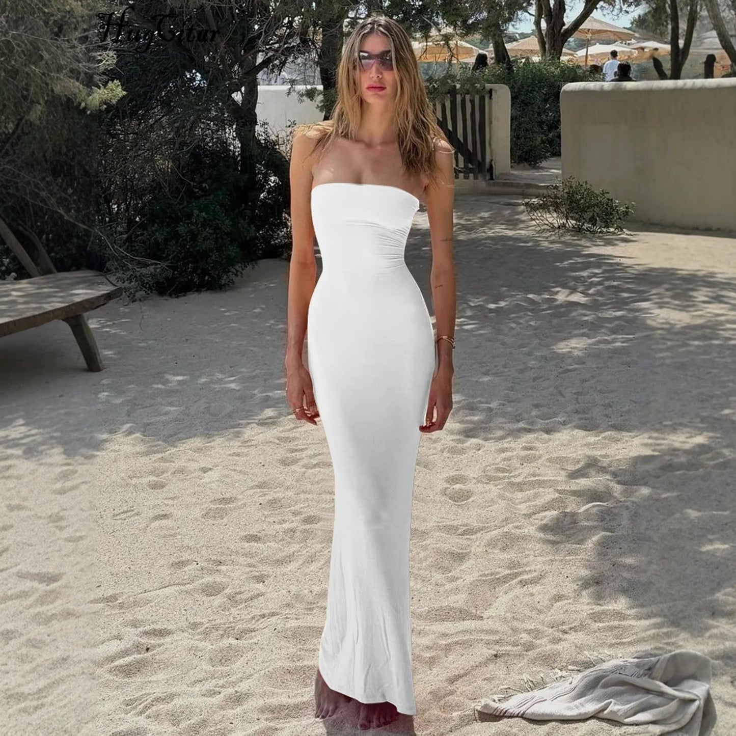 Soleia Strapless Backless Maxi Dress