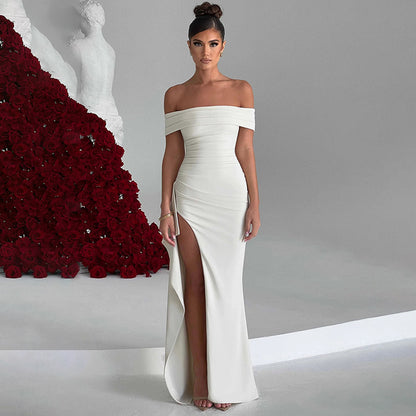 Temperament Slim Sleeveless Split Dress