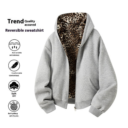 WildEdge Reversible Leopard Hoodie