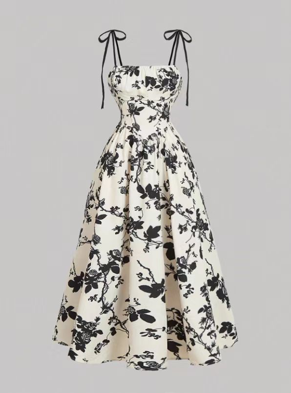 Vintage Muse™ Floral Midi Dress