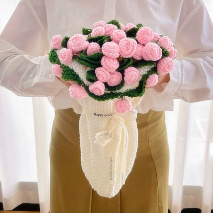 Roselynn™ Couverture en bouquet de roses fait main