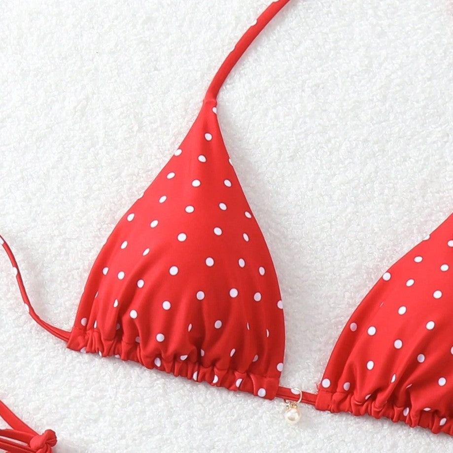 Cherry Dot™ Drawstring Bikini