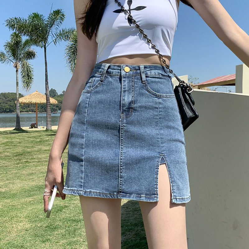 Veda Edge Denim Skort Skirt