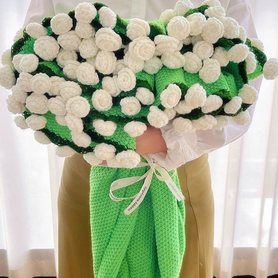 Roselynn™ Couverture en bouquet de roses fait main