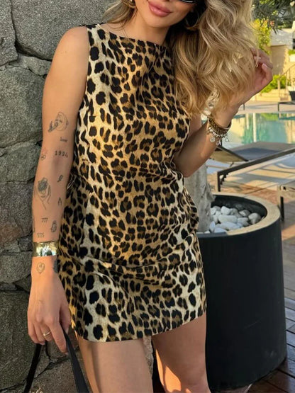 Wild Muse Leopard Mini Dress