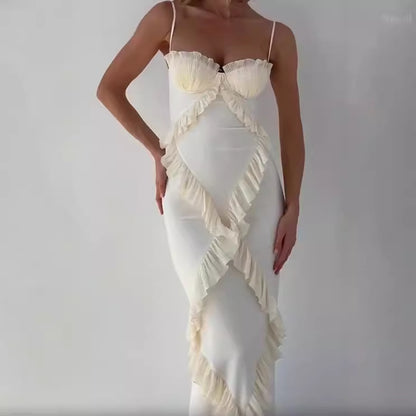 Isadora™ Ruffle Corset Maxi Dress
