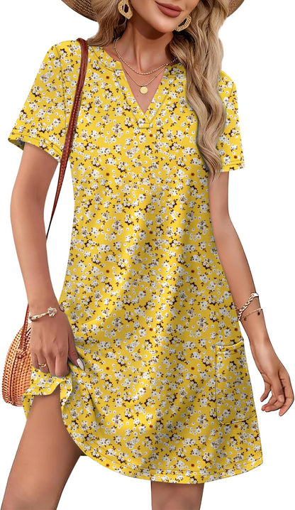 Coastal Breeze™ V-Neck Mini Dress