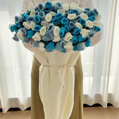 Roselynn™ Couverture en bouquet de roses fait main