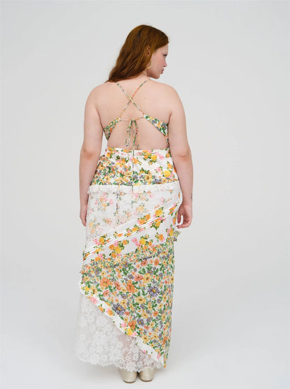 Garden Whimsy Patchwork Maxi
