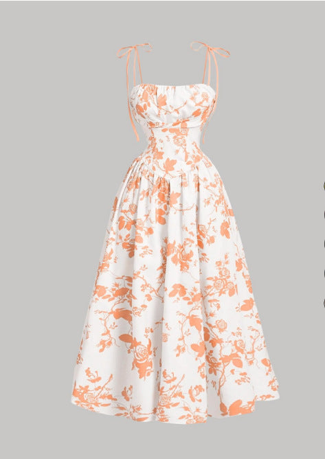 Vintage Muse™ Floral Midi Dress