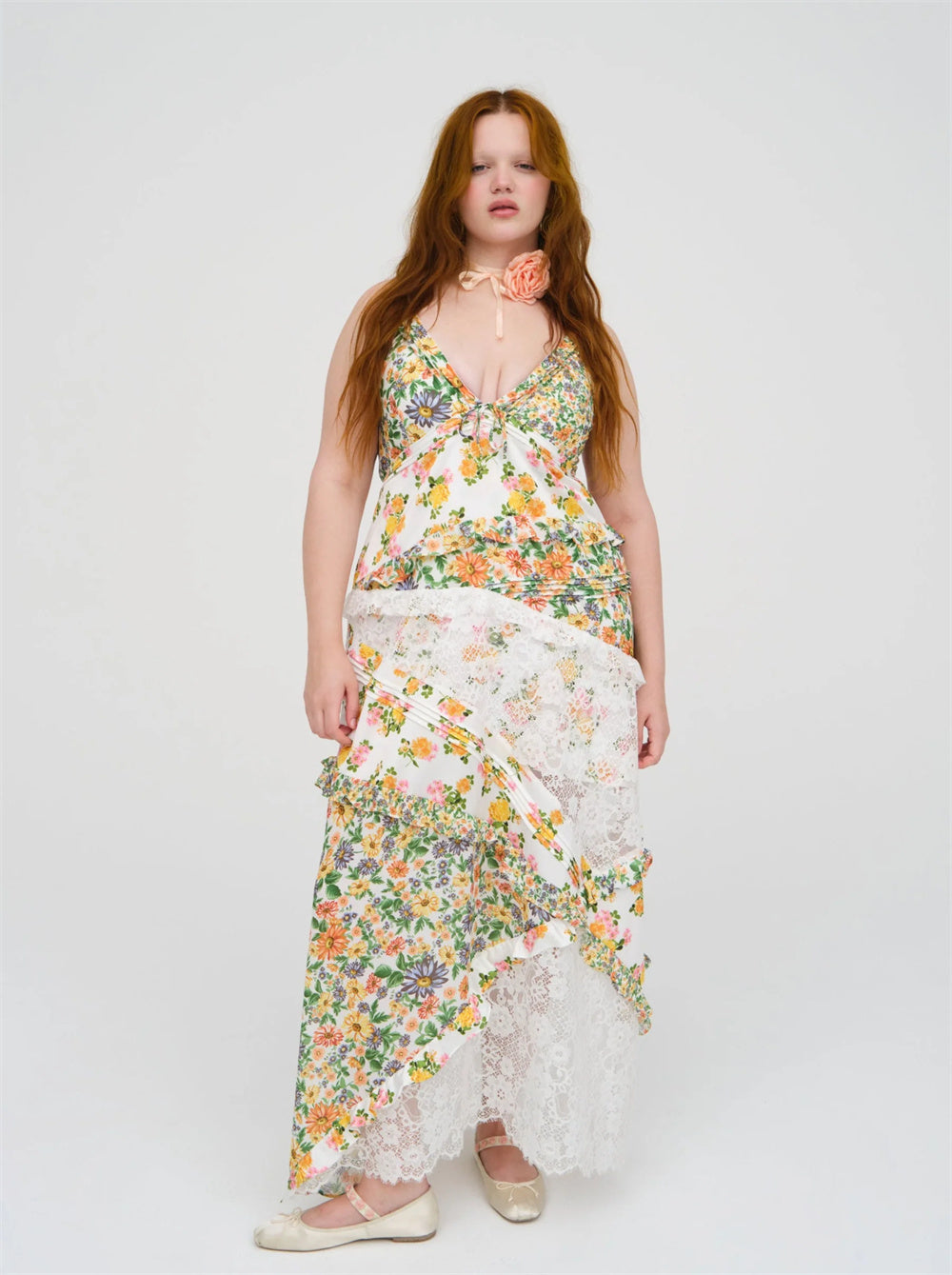 Garden Whimsy Patchwork Maxi