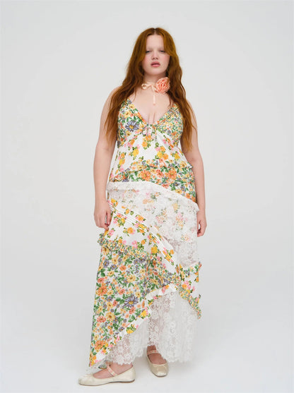 Garden Whimsy Patchwork Maxi