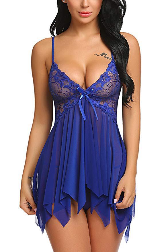 Veloura™ Mesh Lace Nightdress