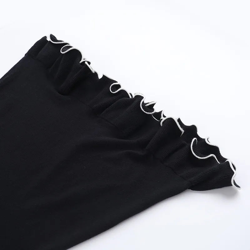 Wavy Bodycon Sweater Dress