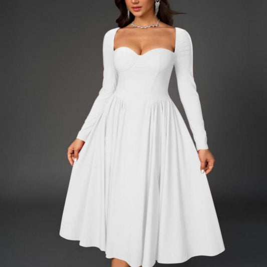 Heavenly Grace Pleated Midi Dress