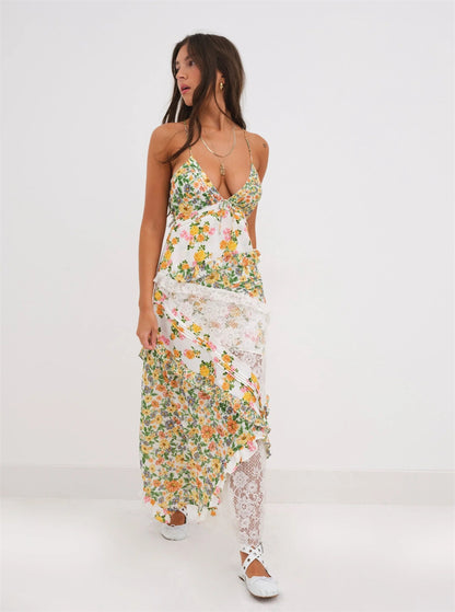 Garden Whimsy Patchwork Maxi