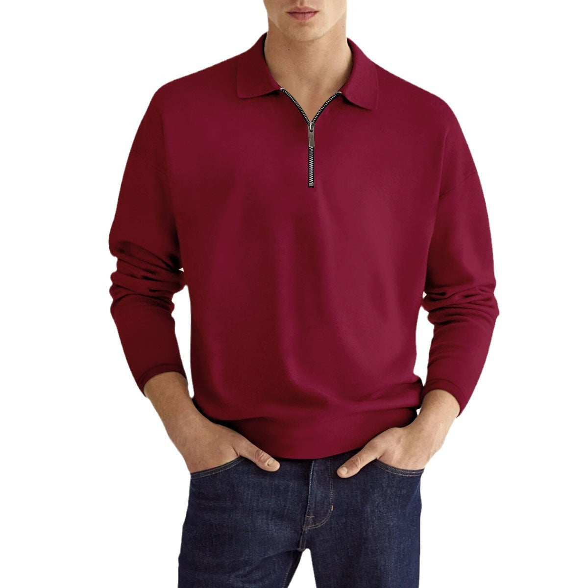 PrimeFlex™ Men’s Long-Sleeve Zip Polo