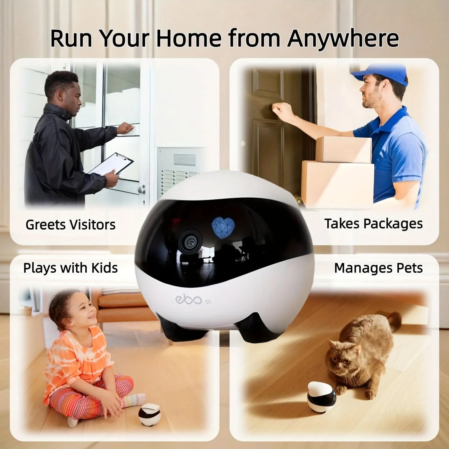 RoboBuddy™ – Caméra de Surveillance Mobile Intelligente