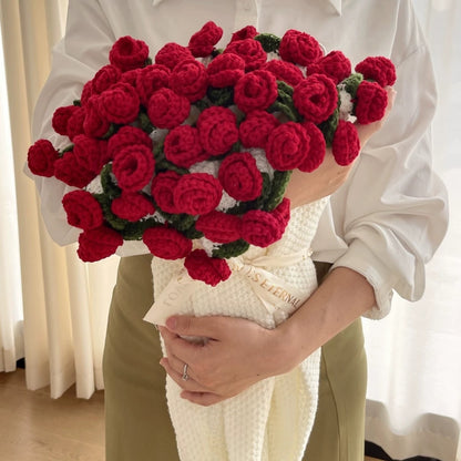 Roselynn™ Couverture en bouquet de roses fait main