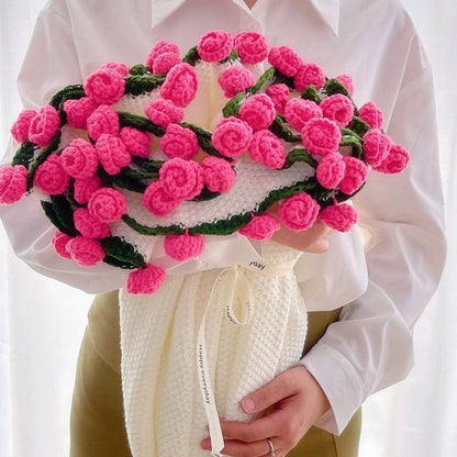 Roselynn™ Couverture en bouquet de roses fait main