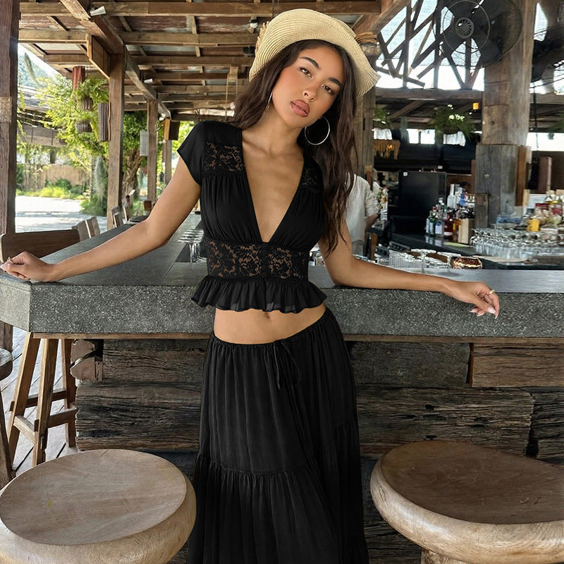 Ensemble robe longue Scarlet Reverie