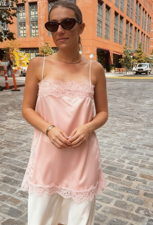 Lace Whisper™ Satin Cami Top