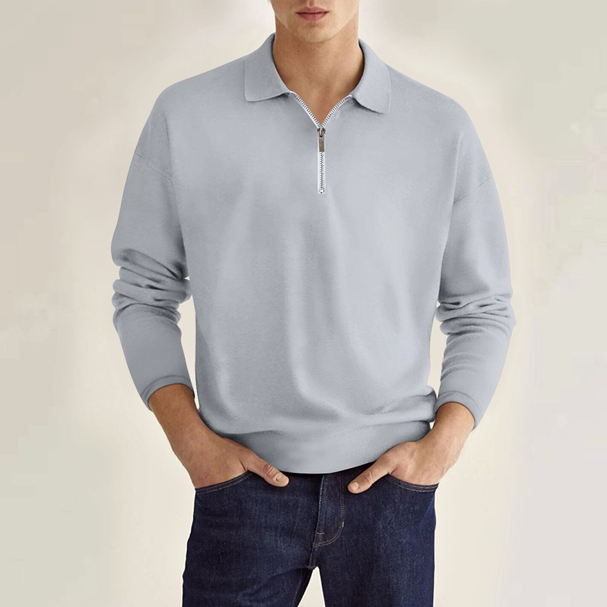 PrimeFlex™ Men’s Long-Sleeve Zip Polo