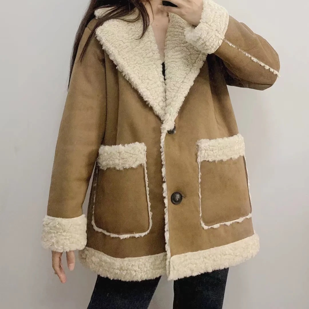 CozyLuxe™ Shearling Suede Coat