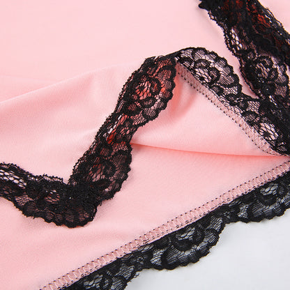 Blush Temptation Lace Slip Dress