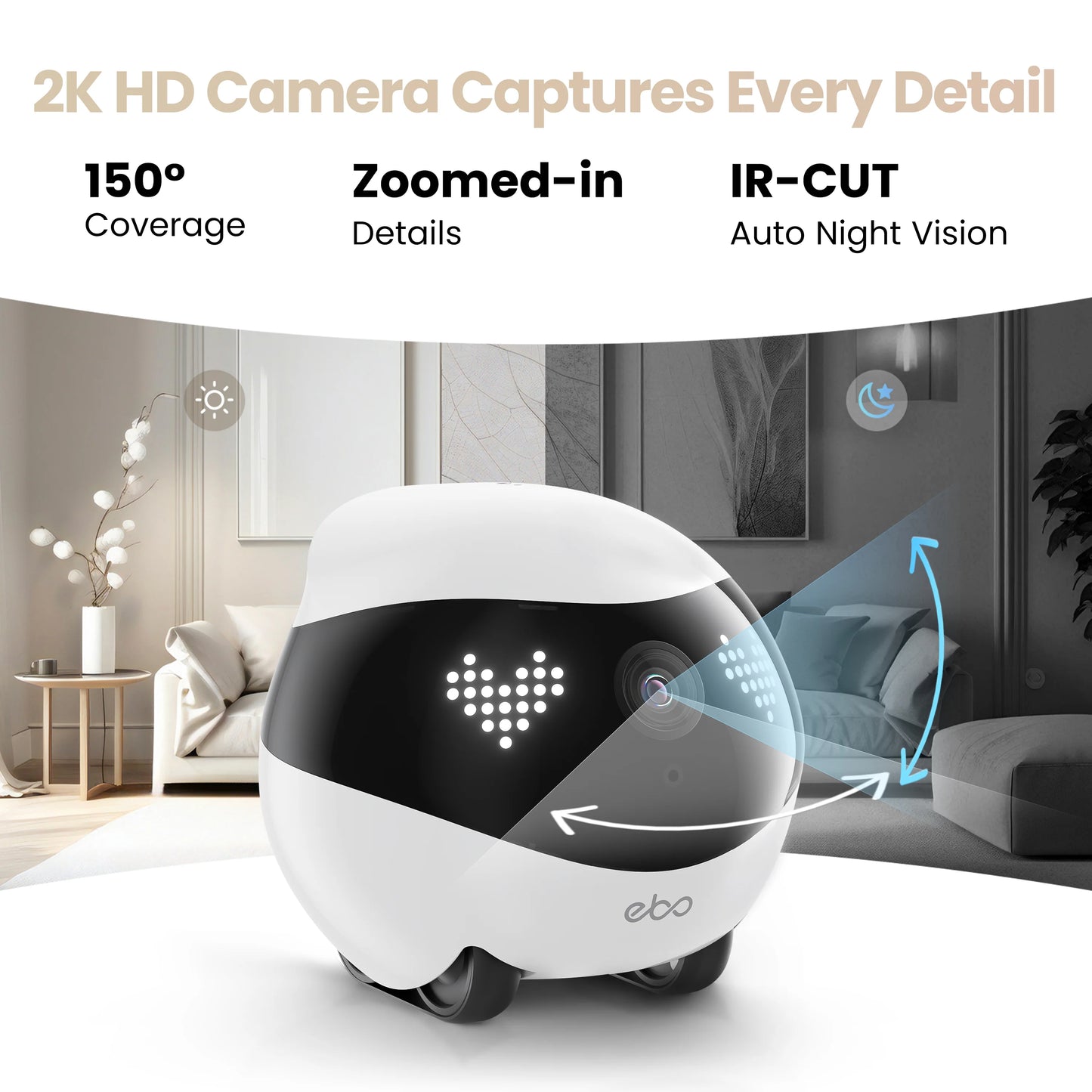 RoboBuddy™ – Caméra de Surveillance Mobile Intelligente