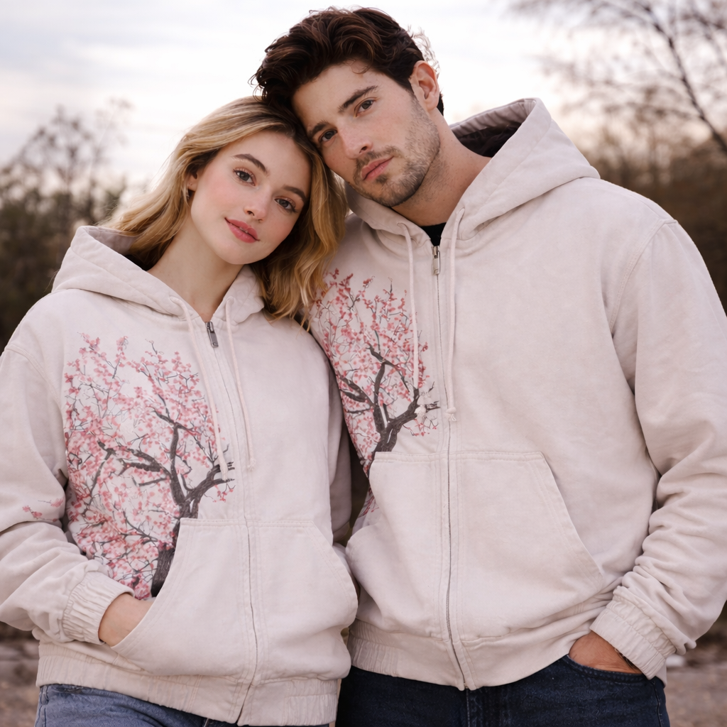 Blossom Drift Oversized Hoodie