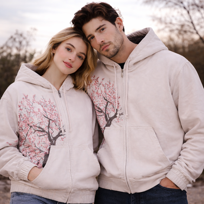 Blossom Drift Oversized Hoodie