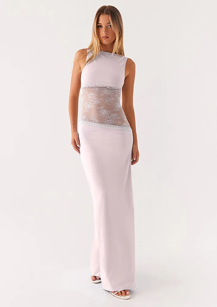 Noir Silhouette Lace Gown