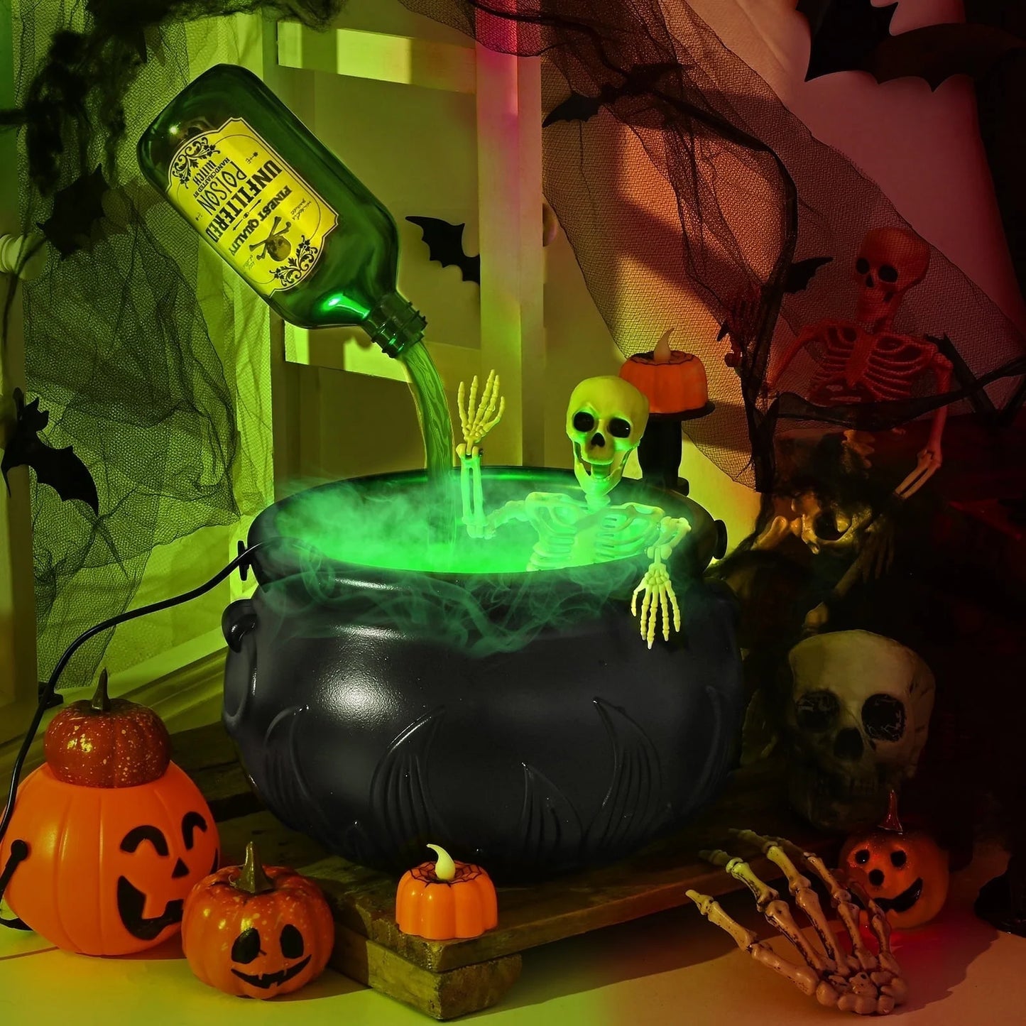 Wizard’s Cauldron Magic Halloween Decoration