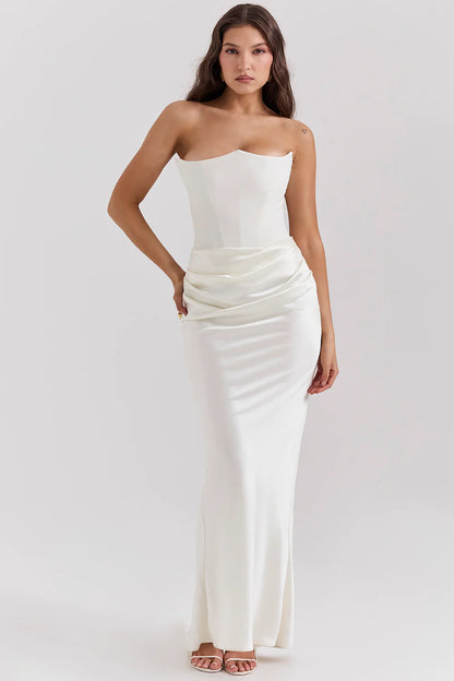 Ethereal Veda Strapless Corset Dress